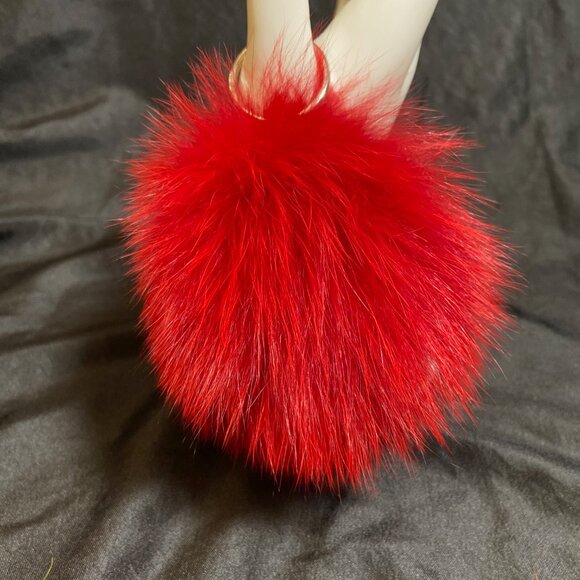 Accessories - Red Fur Keychain